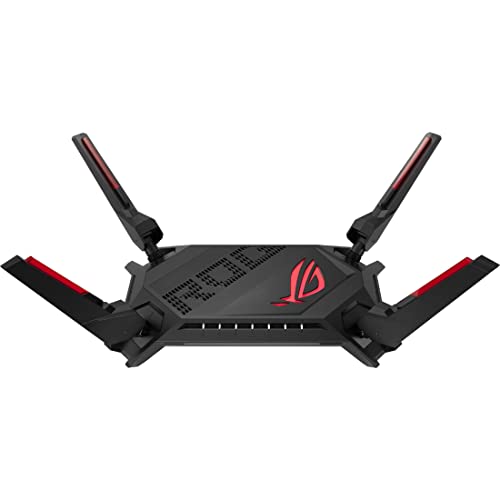 ASUS ROG Rapture GT-AX6000 Dual-Band WiFi 6 Extendable Gaming Router, Dual 2.5G Ports, Triple-level Game Acceleration, Mobile Game Mode, Aura RGB, Subscription-free Network Security, AiMesh Compatible - AX6000 | Dual 2.5G Ports