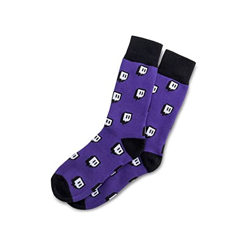 Twitch Glitch Crew Sock - Purple Glitch