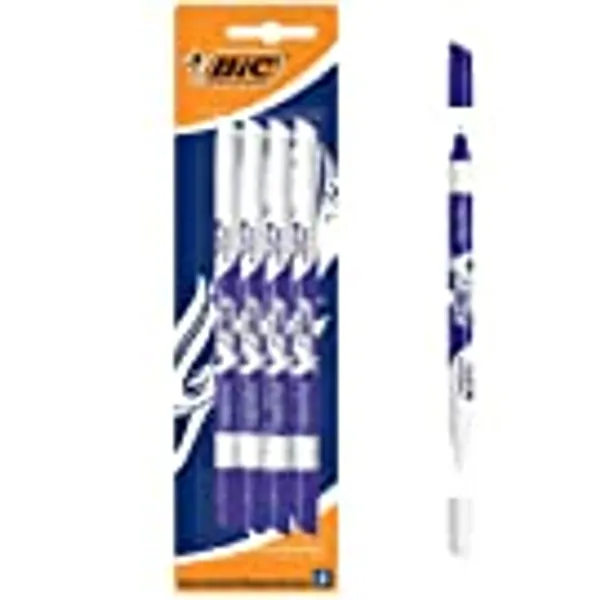 BIC Tintenkiller, 4 Stück, Tintenlöscher schmierfest, Ideal für das Büro, das Home Office oder die Schule