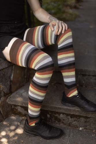 XL Foot Extraordinarily Longer Cotton Pride Stripes | Bear