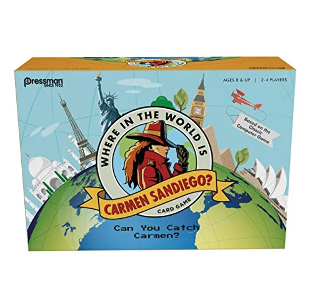 Where in The World is Carmen Sandiego? Card Game - Based On The Classic Computer Game by Pressman