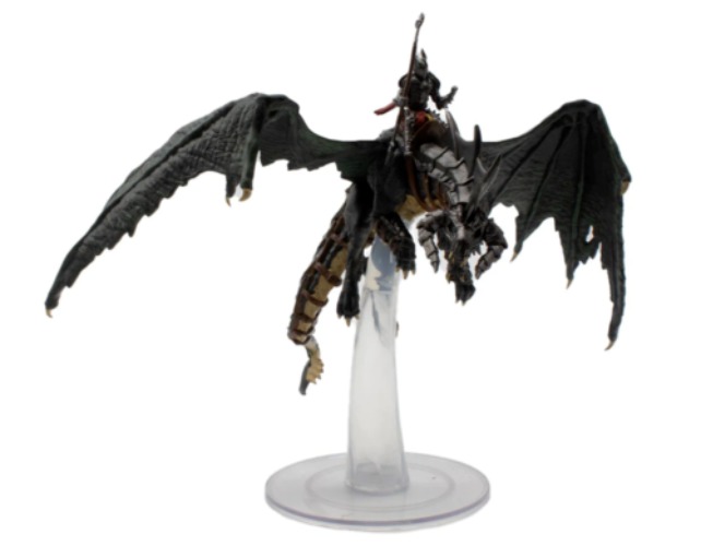 Young Black Dragon & Rider - Dragonlance