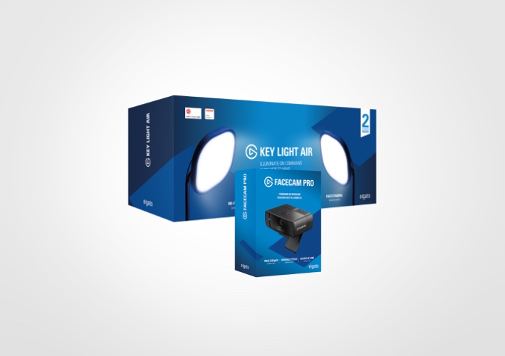 Elgato Facecam Pro and 2x Key Light Air Bundle