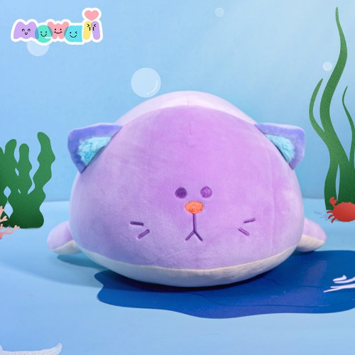 Mewaii® Ocean Series Whale Cat Stuffed Animal Kawaii Plush Pillow Squishy Toy | Gugu / Medium/16-Inch