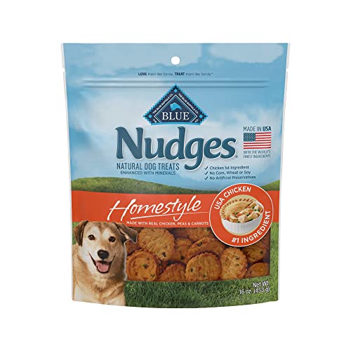 Blue Buffalo Nudges Homestyle Natural Dog Treats, Chicken, 16oz Bag - Chicken