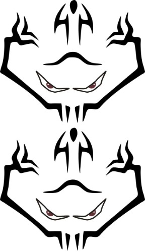 Bftelly Anime Jujutsu Kaisen Sukuna Ryomen Cosplay Face Tattoo Temporary Tattoo Water Transfer Facial Stickers Decals - Sukuna