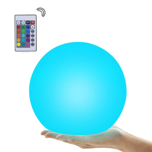 Led Ball Light, LED Night Light with Ip65 Waterproof and Folding Handle, USB Charging RGB Lamp Suitable for Children, Suitable for Party, Rest and Outdoor, 6 Inches, 16 Colors, 4 Color Modes - 6''