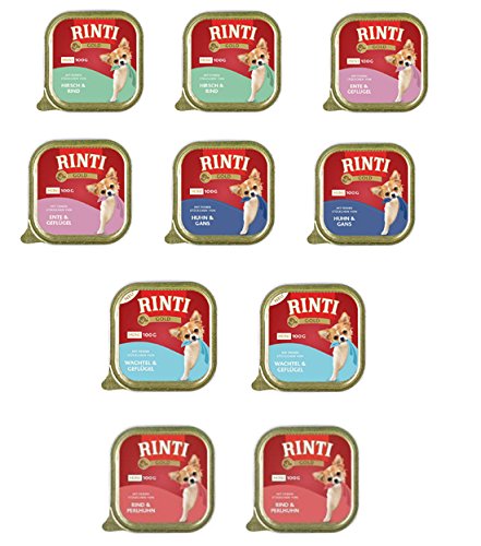 RINTI Gold Mini | Hunde Nassfutter / dog food | 10x100g 