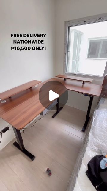 OLD HOUSE FURNITURE on Instagram: "L-Shape Electric Standing Desk 

150cm x 78/101cm - ₱12,700
160cm x 76cm - ₱16,500

Available colors: Walnut, Rustic Brown, White, Wood, Brown, Black, Carbon Fiber

#standingdesk #electricdesk #standingdeskphilippines #ergonomic #ergonomics #backpain #heightadjustabledesk #workspace #workspacegoals"