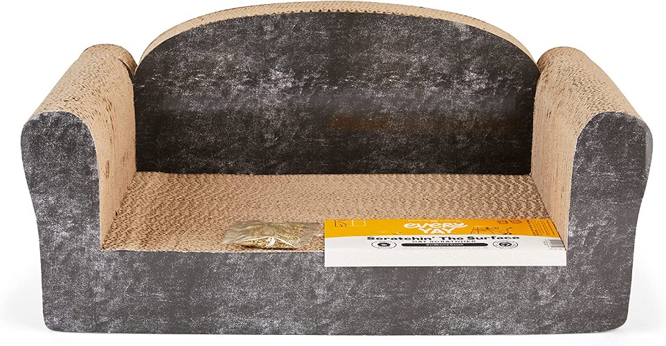 Petco Brand - EveryYay Assorted Scratchin' The Surface Cardboard Couch Cat Scratcher, Medium - Medium