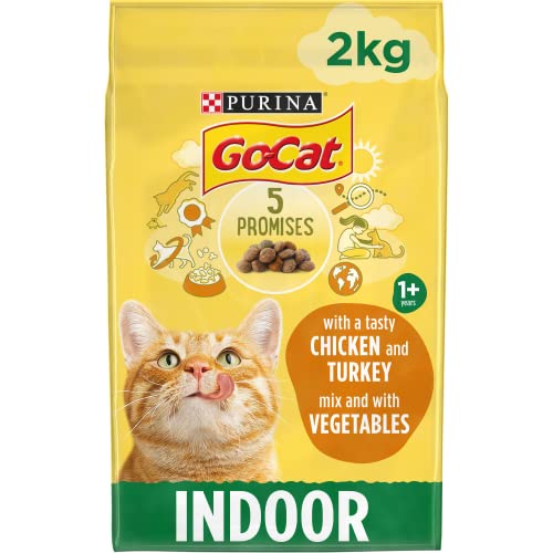 Go-Cat Indoor Chicken & Veg Dry Cat Food 2kg, Pack of 4
