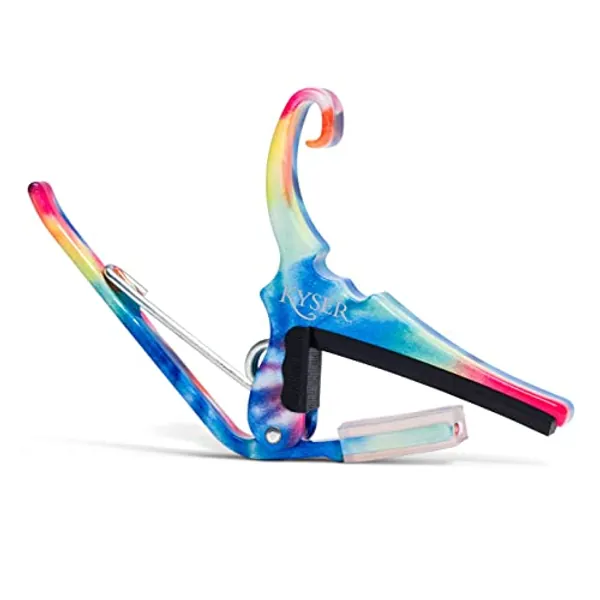 Kyser Quick-Change Guitar Capo for 6-string acoustic guitars, Tie-Dye, KG6TDA
