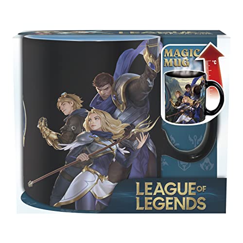 ABYstyle League of Legends Champions Heat Change Ceramic Color Changing Coffee Tea Mug 16 Oz. Online Video Game Drinkware Merch Gift