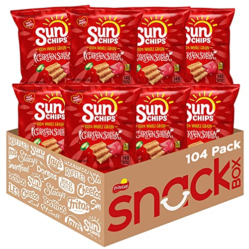SunChips Multigrain Snacks, Garden Salsa, 1 Ounce (Pack of 104) - Garden salsa - 104 Count
