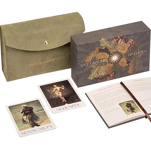 Abusua Pa Love Oracle Cards of Eden - Oracle Cards Decks with Guidebook, Intuitive Messages for Love, Twin Flames & Soulmates, Queer & Black Oracle Deck