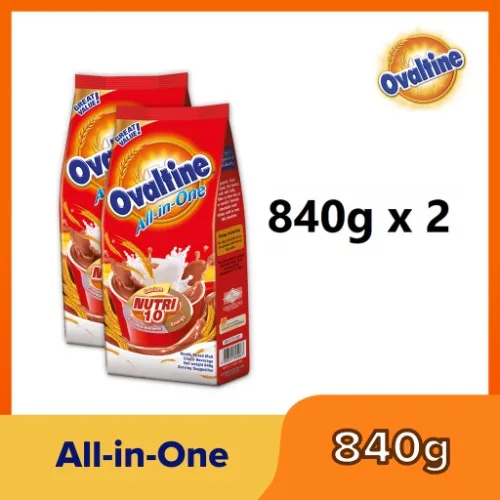 Ovaltine All-In-One 840g Pair Bundle