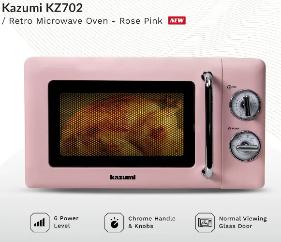 Kazumi KZ-702 20L Retro Microwave Oven