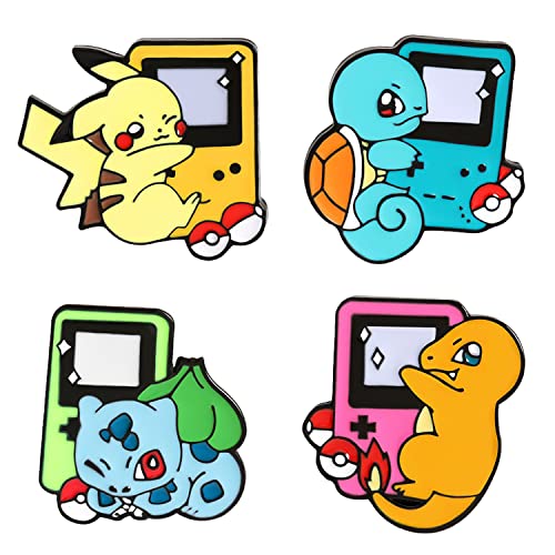 WITHYU Cute Animal, Punk,Art,Science , Animation Enamel Pins, Cartoon Personality Pin Set for Kids, Teens, Women, Badge Decor Pins for Jackets, Lapel, Backpack, Hat - Pokemon_5
