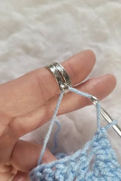 Adjustable Crochet or Knitting Loop Ring, Crochet or Knitting Ring Accessory, Crochet Ring, Knitting Ring, Ornamental Thread, Crochet, Knitting, Yarn Guide
