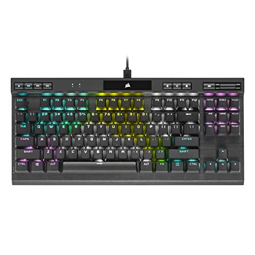 Corsair K70 RGB TKL Clavier USB QWERTY Anglais américain Noir - K70 RGB TKL CHAMPION SÉRIE