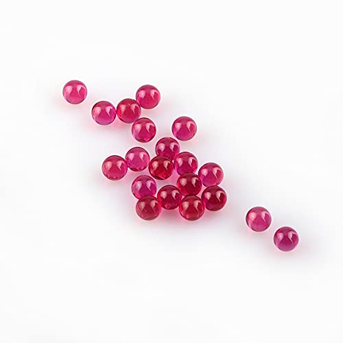 BERACKY 4mm OD Ruby Pearls Balls Insert (10 Pack) - 10