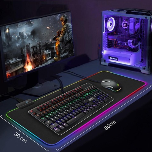 Dragon RGB Gaming 1 Touch Light Up Mouse Pad - Large Size