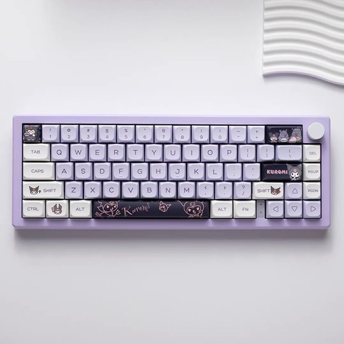 Kuromi Purple Keycap Set