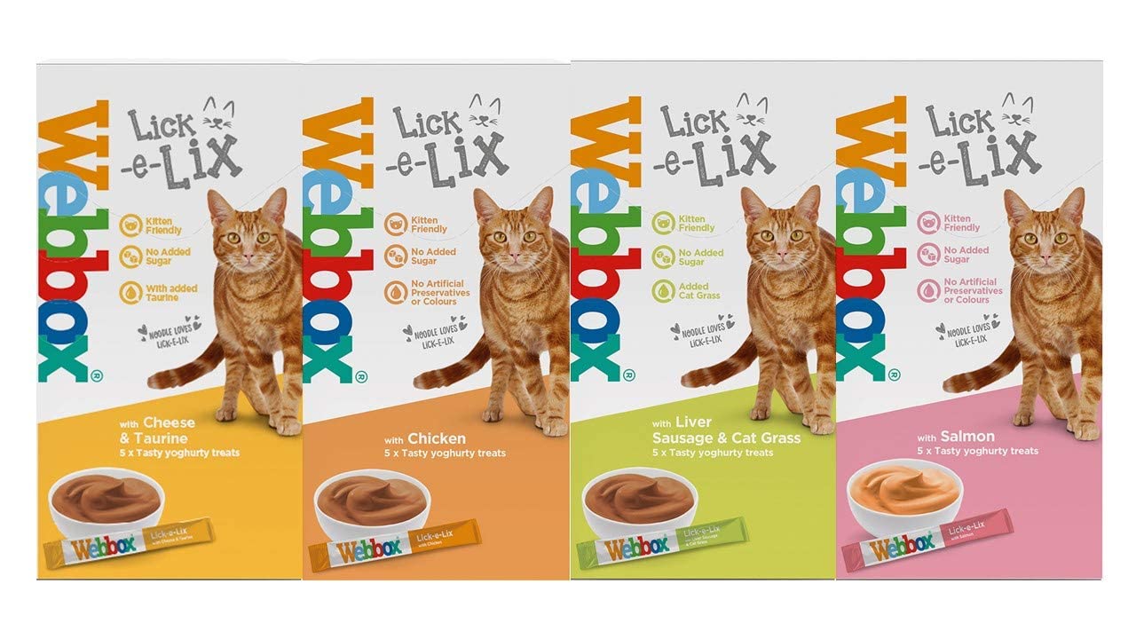 Webbox Lick-e-lix Cat Food Yoghurt Variety Pack 