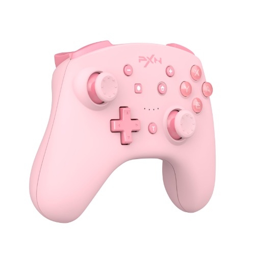 PXN 9607X Wireless Game Controller Gamepad with Vibration, Turbo Function, 6-Axis Gyro Motion Sensor, Compatible with Nintendo Switch, PC - Pink