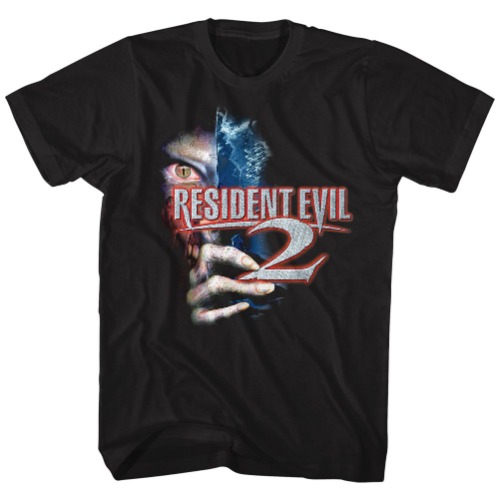 American Classics Resident Evil 2 Horror Science Fiction Film Video Game Eye Hand Adult T-Shirt - XX-Large