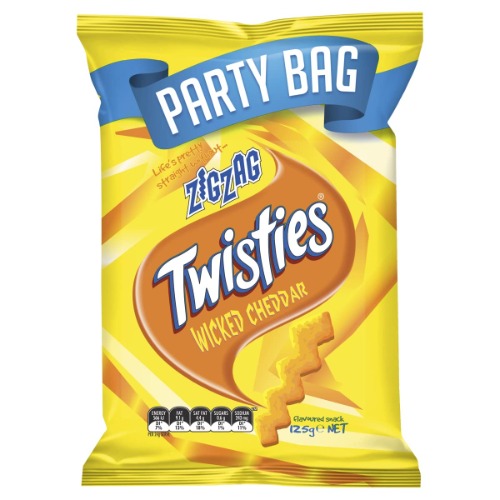 Smiths Wicked Cheddar Zig Zags Twisties, 125 g