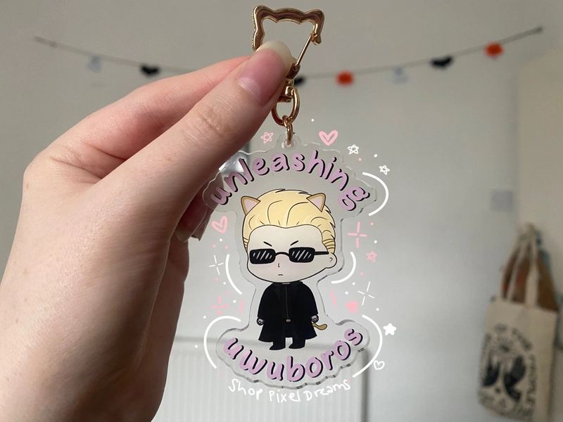Albert Wesker Unleashing Uwuboros Acrylic Keychain