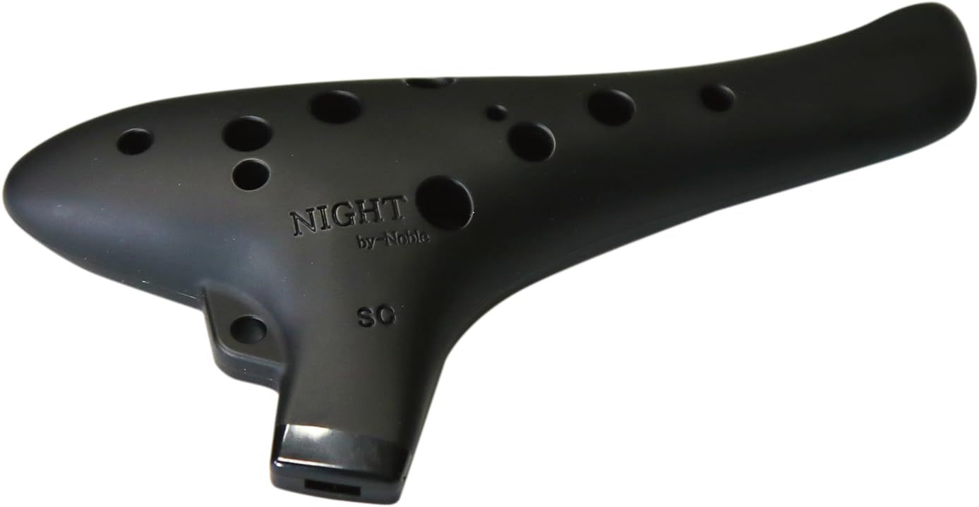 NIGHT Ocarina NIGHT by Noble Night Ocarina Plastic SC Black Rubber Finish