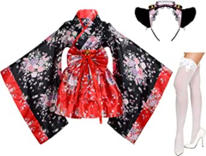 Red Kimono Set