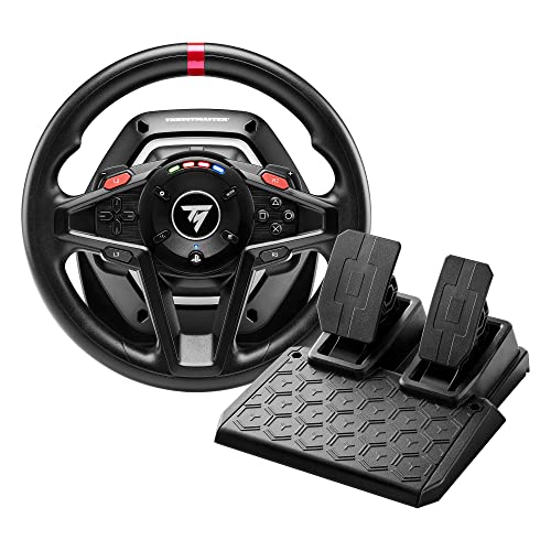 Thrustmaster T128P, Force Feedback Racing Wheel with Magnetic Pedals (Compatible with PS5, PS4, PC) - T128 Playstation | PC