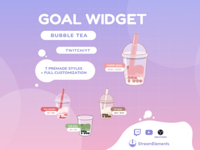 Goal widget from Ko-fi