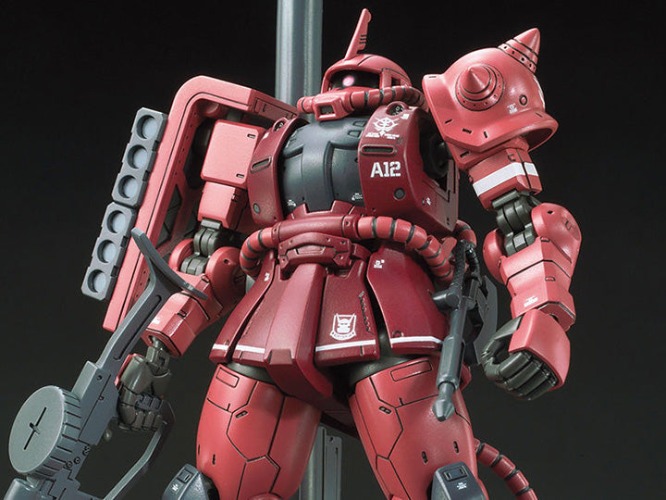 HG-The Origin 1/144 #024 MS-06S Zaku II (Char Red Comet Ver.)