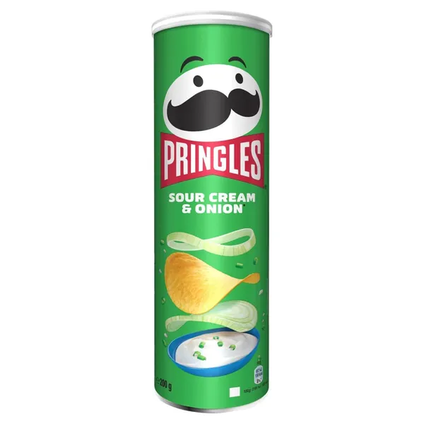 Pringles Sour Cream & Onion Crisps, 200g