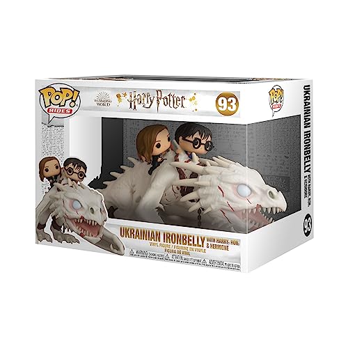 Funko Pop! Ride: Dragon with Harry, Ron, & Hermione - Harry Potter - Figura in Vinile da Collezione - Idea Regalo - Merchandising Ufficiale - Giocattoli per Bambini e Adulti - Movies Fans - Pop! Rides (Large)