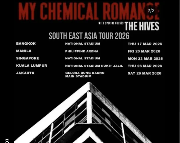 🖤Ticket to concert MCR 🖤+ outfit