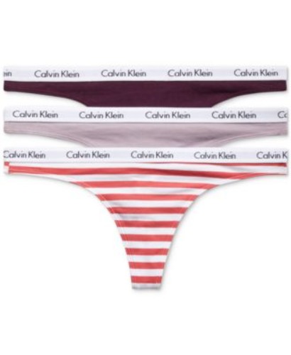 Carousel Cotton 3-Pack Thong Underwear QD3587