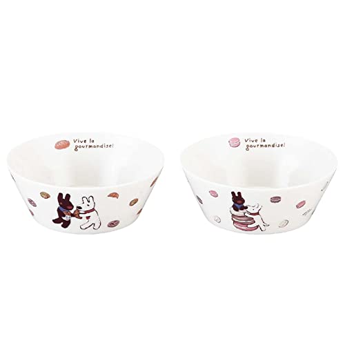 山加商店 Lisa & Gaspard LG160-79 Bowl, Dish, Approx. 5.1 inches (13 cm), Pair Set, Microwave Safe, Made in Japan - 02. Bowl Pair Set