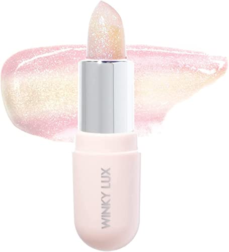 Winky Lux Glimmer Balm, pH Lip Balm, Color Changing Lipstick and Tinted Lip Balm, Vegan & Cruelty Free Lip Balm, Hydrate & Plump, Pink Shimmer Lipstick, Unicorn - Unicorn