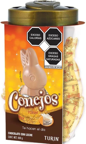 Chocolates Conejos Turín Tubo con 30 piezas, 20g cada conejo. 600g : Amazon.com.mx: Alimentos y Bebidas