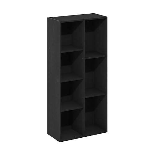 Furinno Luder 7-Cube Reversible Open Shelf, Blackwood - Blackwood - 7-Cube