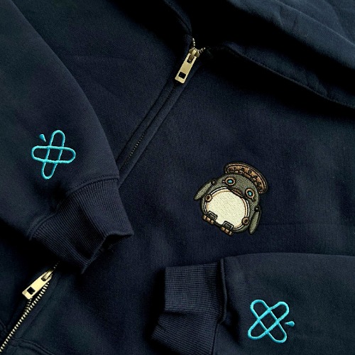 Pre-sale - 100% cotton fleece Freminet Zip-Up Hoodie | S / DO NOT COMBINE READY-TO-SHIP ITEMS WITH PRE-SALE ITEMS OR YOU WILL BE REQUESTED TO PAY AN ADDITIONAL SHIPPING FEE