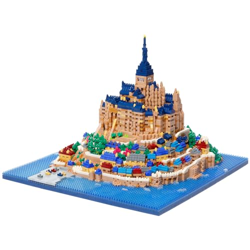 nanoblock - World Famous - Mont Saint-Michel Special Deluxe Edition, Advanced Hobby Series Building Kit - Mont Saint-michel