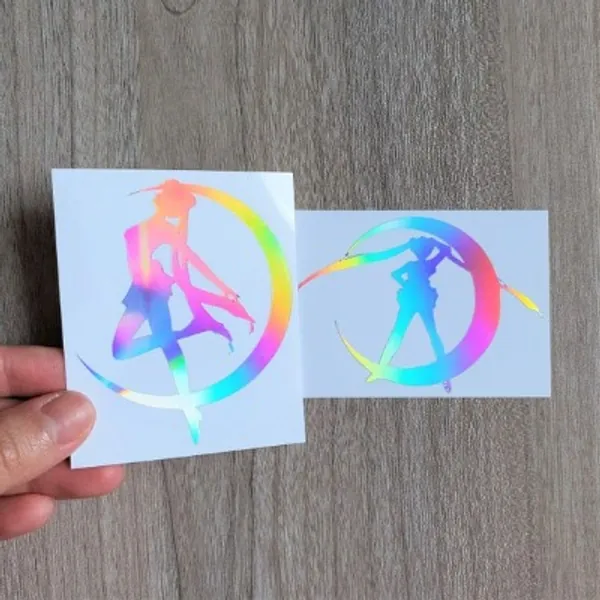 Sailor Moon Holographic Vinyl Decal Usagi Sticker Decal | Etsy