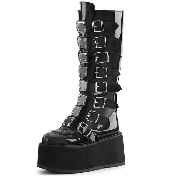 LULUSHELY Platform Knee high Boots 