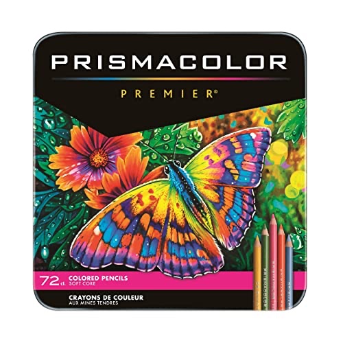 Prismacolor Premier Colored Pencils | Art Supplies for Drawing, Sketching, Adult Coloring | Soft Core Color Pencils, 72 Pack - 72 count (Pack of 1) - Colored Pencils